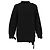 Suéter oversized de malha grossa Victoria Beckham em algodão preto