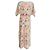 Tory Burch Printed Kaftan Maxi Dress in Multicolor Cotton - view 3