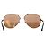 Timeless Chanel Pilot Sunglasses in Brown Metal Red - view 2
