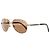 Timeless Chanel Pilot Sunglasses in Brown Metal Red - view 3