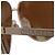 Timeless Chanel Pilot Sunglasses in Brown Metal Red - view 7
