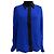 Joseph Two Tone Button Down Blouse in Blue Viscose
