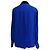 Joseph Two Tone Button Down Blouse in Blue Viscose - view 3
