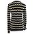 Stella Mc Cartney Stella McCartney Intarsia Chevron Pullover aus schwarzer Wolle - Ansicht 3