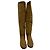 Stivali alti in suede marrone con dettaglio a frange Jimmy Choo Rosso - vista 2