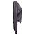 Maglione a maglia ribattuta viola con collo rotondo in cotone di Brunello Cucinelli Porpora - vista 2