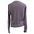 Maglione a maglia ribattuta viola con collo rotondo in cotone di Brunello Cucinelli Porpora - vista 3
