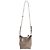 Borsa pieghevole Mini Puzzle Loewe in pelle di vitello beige