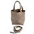 Borsa pieghevole Mini Puzzle Loewe in pelle di vitello beige - vista 13