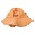 Autre Marque Cappello bucket in cotone twill con logo ricamato Etudes Studios Arancione - vista 3