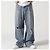 Autre Marque Pantalones de denim LUSOR DESTROY Azul - vista 3