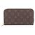 Cartera Zippy Louis Vuitton Castaño Rosa Monograma