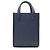 Borsa a spalla in pelle blu navy Christian Dior - vista 3