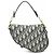 Sattel Tasche aus Marine Canvas und Leder von Christian Dior Marineblau - Ansicht 3