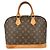 Louis Vuitton Alma Handbag Monogram Canvas PM Brown