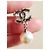 Chanel CC Swing Motiv Perlenohrringe Silber/Weiß - Ansicht 3