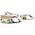 Bailarinas de cuero blanco con estampado de pájaro Marc by Marc Jacobs para mujeres EU 36 US 6 Multicolor - vista 9