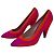 Miu Miu High Heels aus Wildleder Rot Dunkelviolett