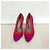 Miu Miu High Heels aus Wildleder Rot Dunkelviolett - Ansicht 4