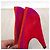 Miu Miu High Heels aus Wildleder Rot Dunkelviolett - Ansicht 5