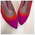 Miu Miu High Heels aus Wildleder Rot Dunkelviolett - Ansicht 6