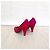 Miu Miu High Heels aus Wildleder Rot Dunkelviolett - Ansicht 7