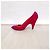 Miu Miu High Heels aus Wildleder Rot Dunkelviolett - Ansicht 8
