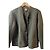 Autre Marque Green wool jacket with cable pattern and buttons