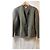 Autre Marque Green wool jacket with cable pattern and buttons - view 2