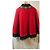Autre Marque Capa de lana roja con bordado y flecos Negro Multicolor - vista 5