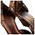 Wedge in pelle marrone Marni - vista 11