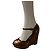 Wedge in pelle marrone Marni - vista 13