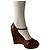 Wedge in pelle marrone Marni - vista 14