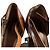 Wedge in pelle marrone Marni - vista 3