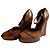 Wedge in pelle marrone Marni - vista 9