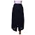 Falda midi de denim negro Richelieu con abertura frontal Farm Rio - vista 2