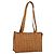 Borsa a Spalla MCM Vicetos Logogram in Pelle PVC Marrone Oro Auth 172152 D'oro