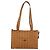 Borsa a Spalla MCM Vicetos Logogram in Pelle PVC Marrone Oro Auth 172152 D'oro - vista 2