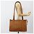 Borsa a Spalla MCM Vicetos Logogram in Pelle PVC Marrone Oro Auth 172152 D'oro - vista 22