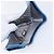 CHANEL Portafoglio Compatto in Pelle Blu Argento CC Auth 172453 - vista 10