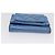 CHANEL Portafoglio Compatto in Pelle Blu Argento CC Auth 172453 - vista 6