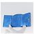 CHANEL Portafoglio Compatto in Pelle Blu Argento CC Auth 172453 - vista 9