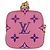 LOUIS VUITTON Monogram Lanyard Milty Pochette Monedero MP3072 LV Auth 172443M Rosa - vista 2