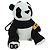 Dolce & Gabbana DOLCE&GABBANA D&G x Jujutsu Kaisen Panda Charm Nylon Schwarz Weiß Auth 167060SM