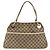 Borsa a mano in tela GG Gucci Beige Oro 121023 Auth 174123 - vista 2