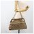 Borsa a mano in tela GG Gucci Beige Oro 121023 Auth 174123 - vista 21