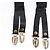 CHANEL Bretelle in tela nera CC Auth 173409V Nero - vista 3