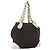 CHANEL COCO Borsa a Spalla con Catena in Tela Nera Oro CC Auth BA10872 Nero D'oro