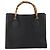 Borsa a mano in pelle Gucci Bamboo nera e oro 002 123 0260 Auth 172866 Nero D'oro - vista 2