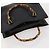 Borsa a mano in pelle Gucci Bamboo nera e oro 002 123 0260 Auth 172866 Nero D'oro - vista 8